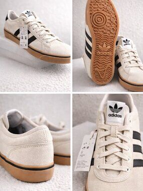 Adidas Campus Vulc Cream Black Sneakers Men 8 Women 9 Suede Gum Sole NWT